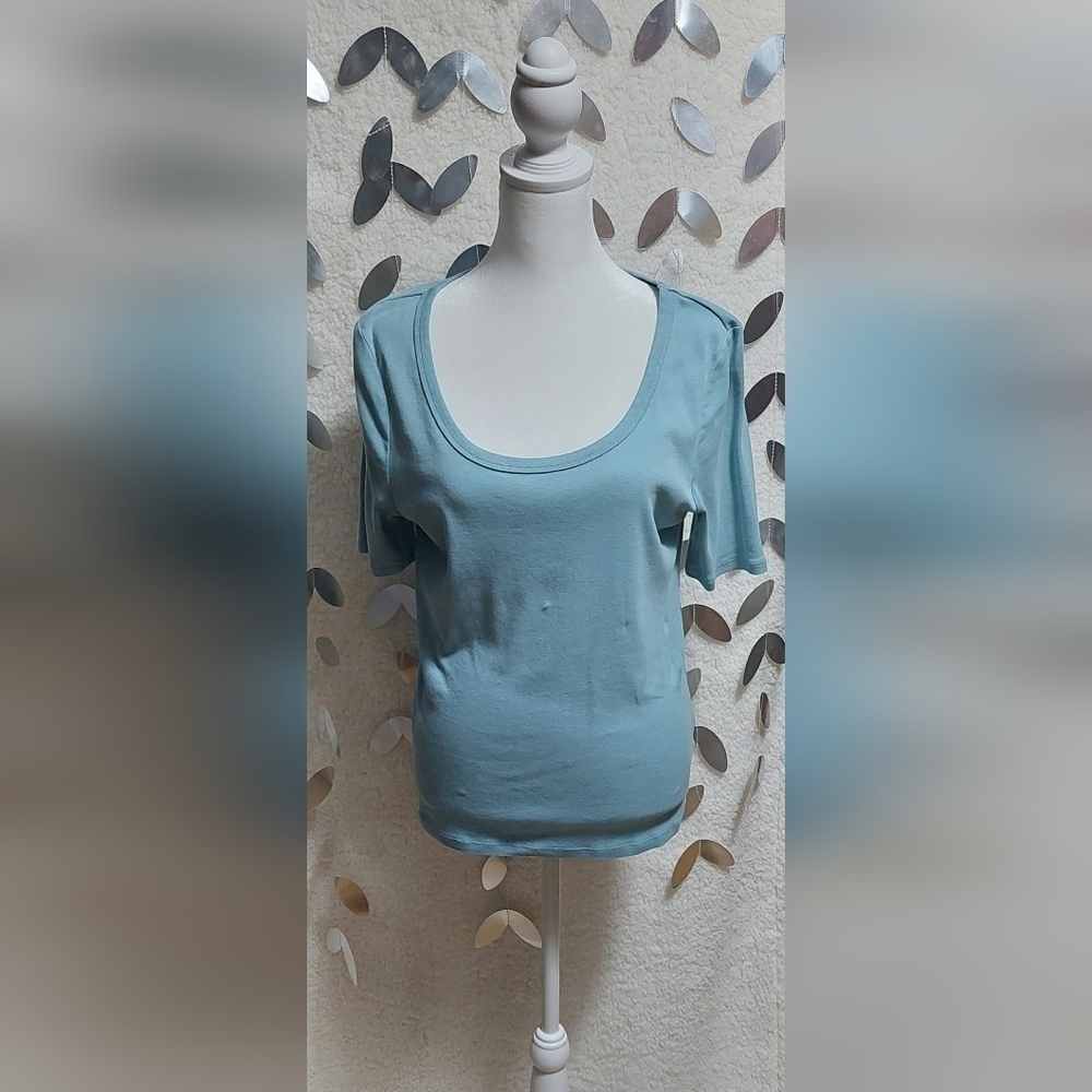 Time and Tru Tee Size M Light Blue
